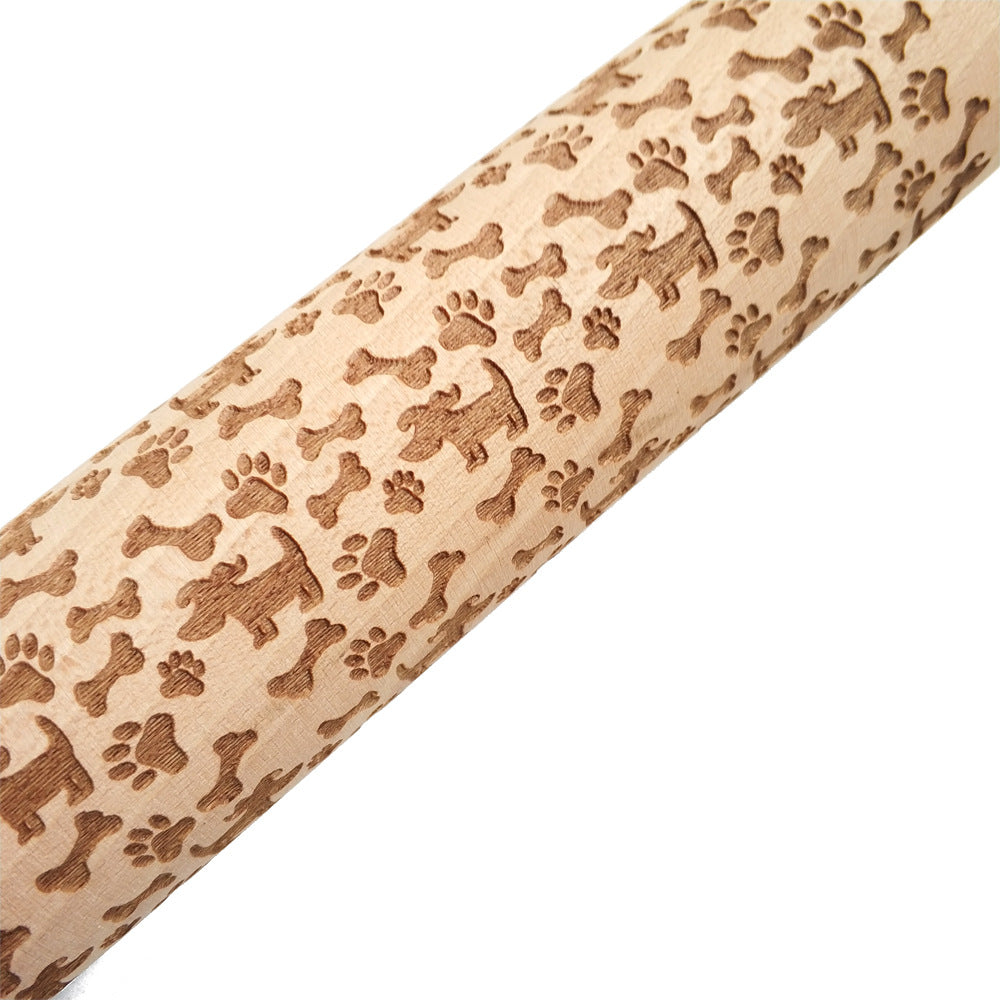 Christmas Pattern Rolling Pin - Kitchora