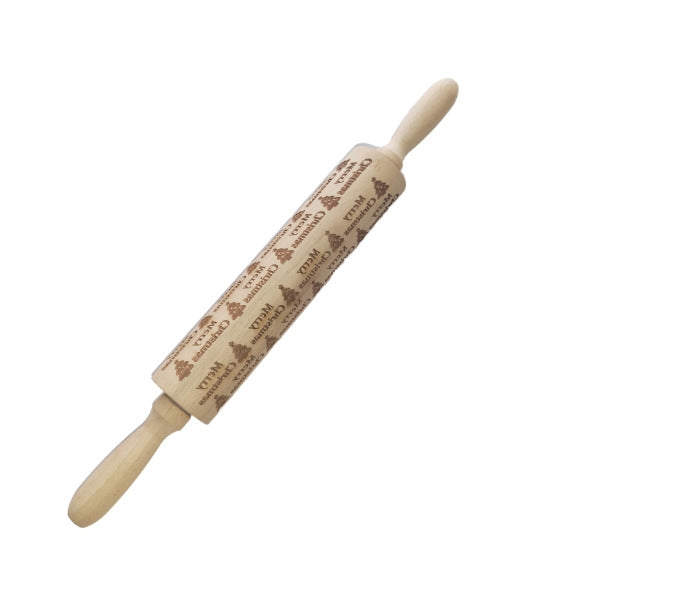 Christmas Pattern Rolling Pin - Kitchora