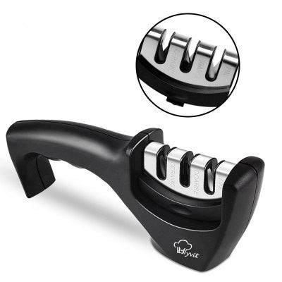 Dual-Grit Knife Sharpener – Diamond & Tungsten for Chef-Grade Blades - Kitchora