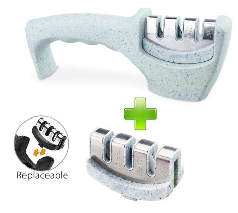 Dual-Grit Knife Sharpener – Diamond & Tungsten for Chef-Grade Blades - Kitchora