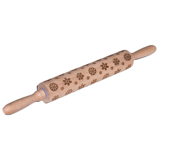 Christmas Pattern Rolling Pin - Kitchora