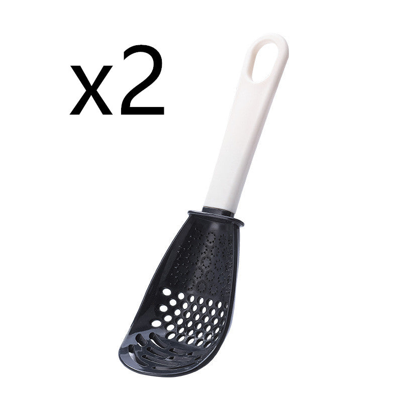 5-in-1 Slotted Masher Spoon – Grate, Press, Stir & Serve with Ease! - Kitchora