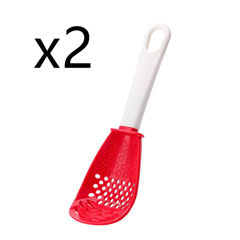 5-in-1 Slotted Masher Spoon – Grate, Press, Stir & Serve with Ease! - Kitchora