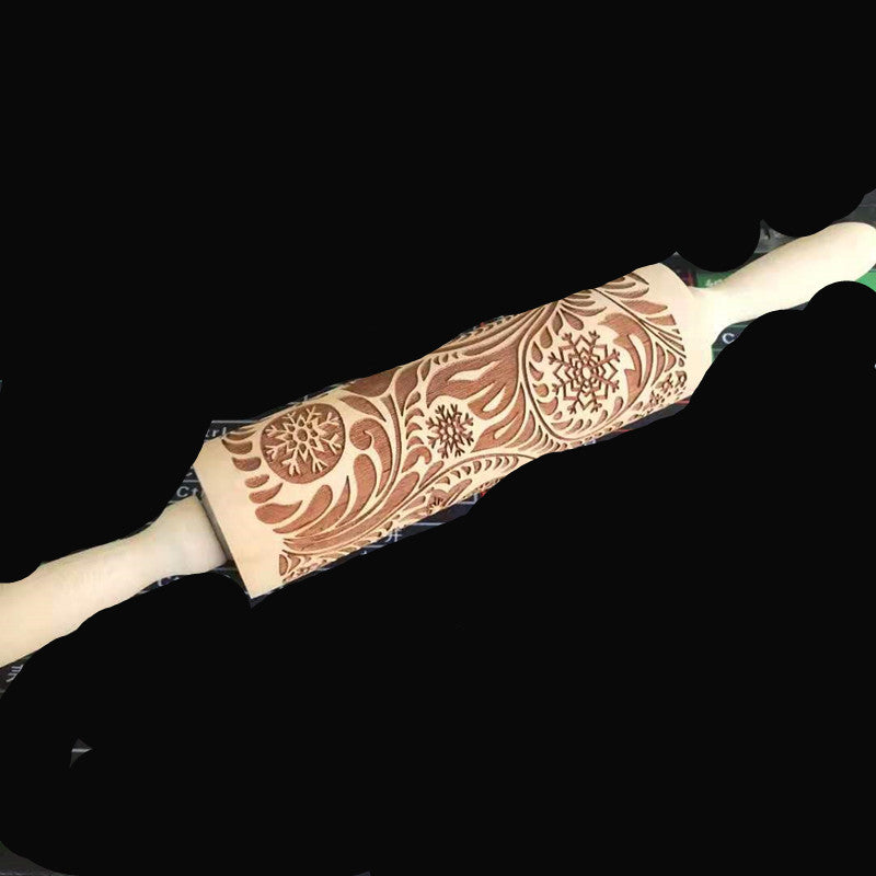 Christmas Pattern Rolling Pin - Kitchora