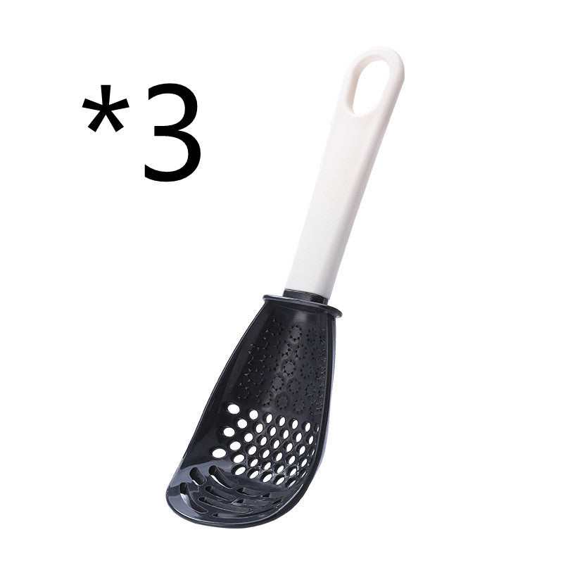 5-in-1 Slotted Masher Spoon – Grate, Press, Stir & Serve with Ease! - Kitchora